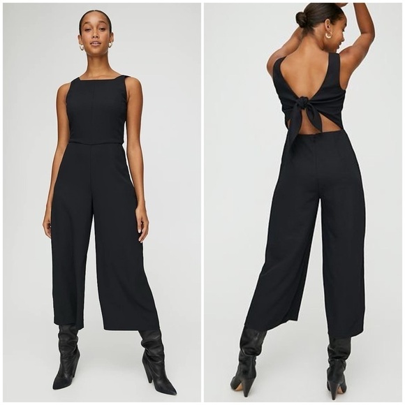 ARITZIA Wilfred Écoulement Jumpsuit In Black - Picture 1 of 10